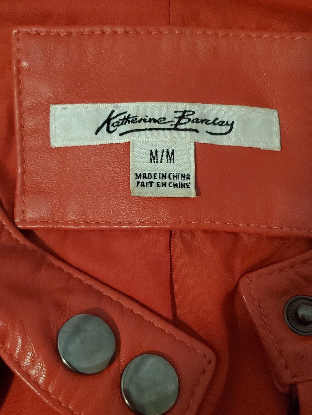 Genuine Leather Katherine Barclay Jacket - Red - Picture 2 of 6